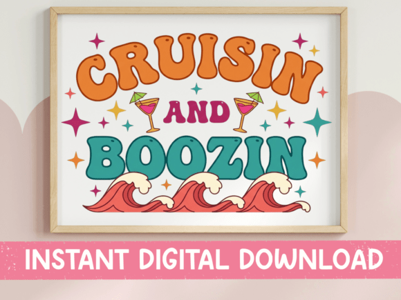 Cruisin and Boozin Wave Retro Art Review