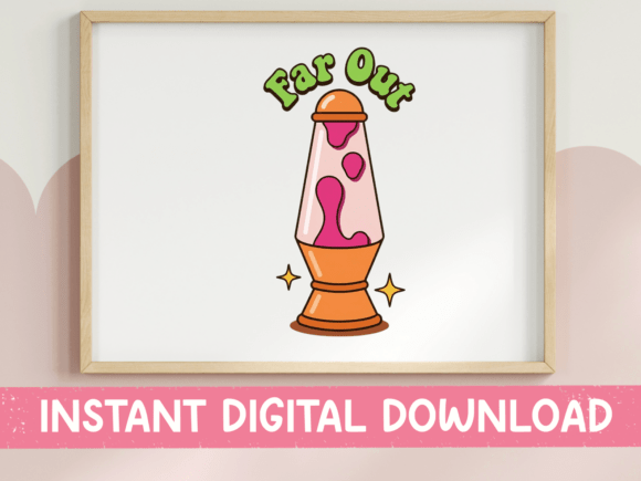 Far Out Retro Lava Lamp Design