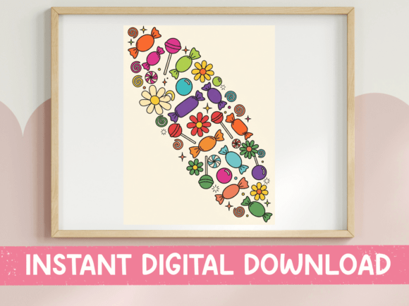 Retro Candy Daisy Collage Print Review