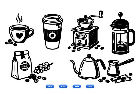 Retro Coffee Clipart Pack Review
