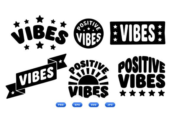 Retro Positive Vibes Clipart Review