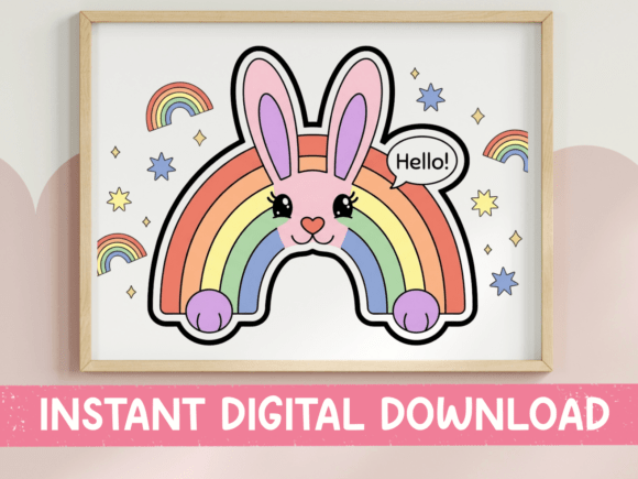 Retro Rainbow Bunny Hello Embroidery Review