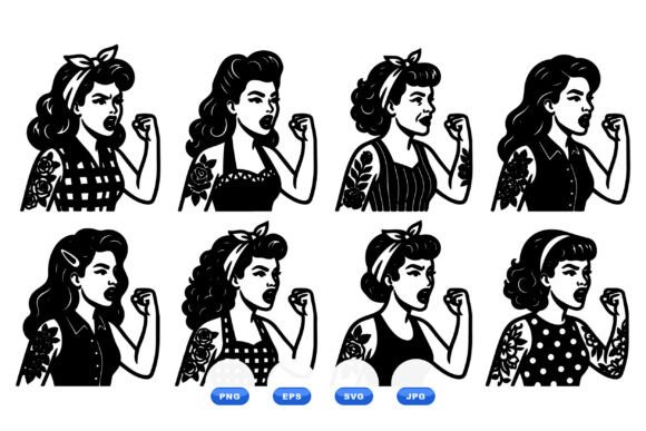 Retro Rosie Riveter Clipart Review