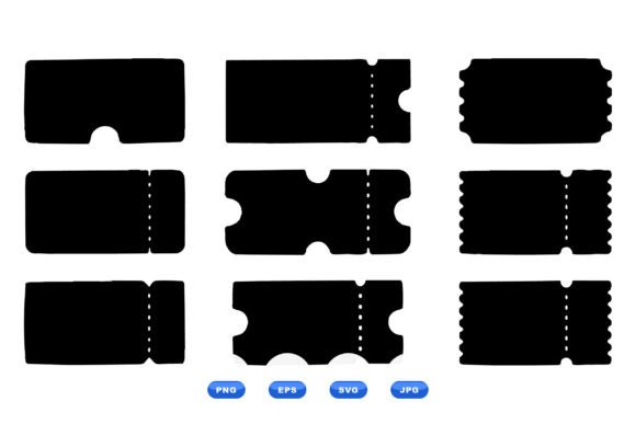 Retro Ticket Silhouette Clipart Review