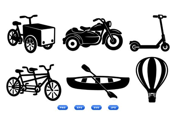 Retro Transport Vector Icons Review