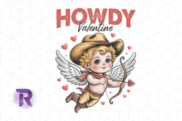 Retro Western Cupid Valentine PNG Review